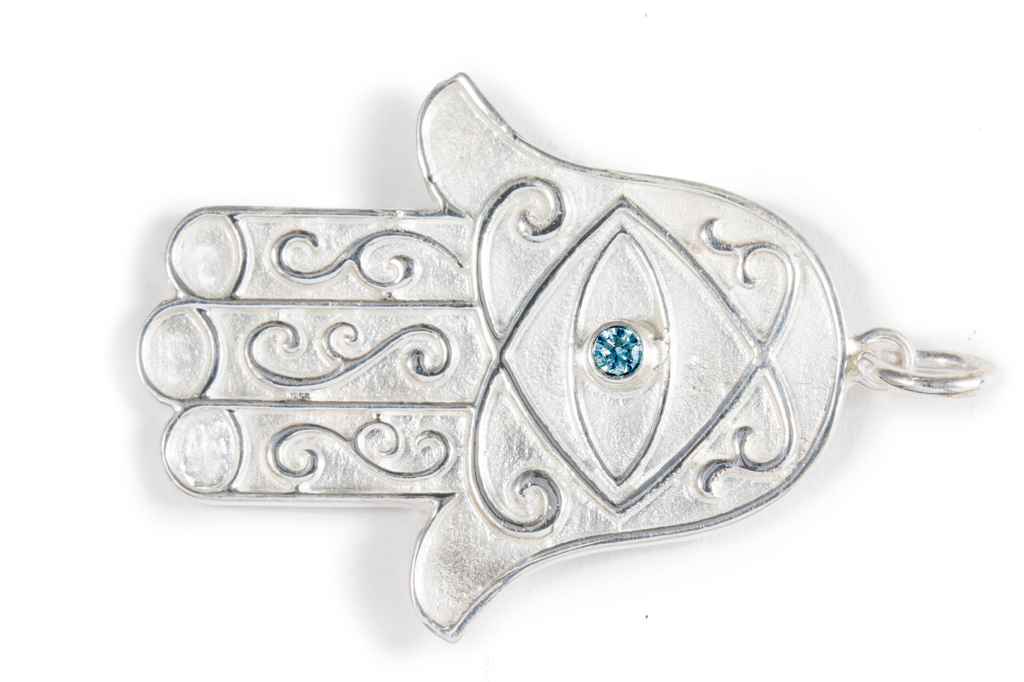 The Hamsa Hand Pendant with Birthstone
