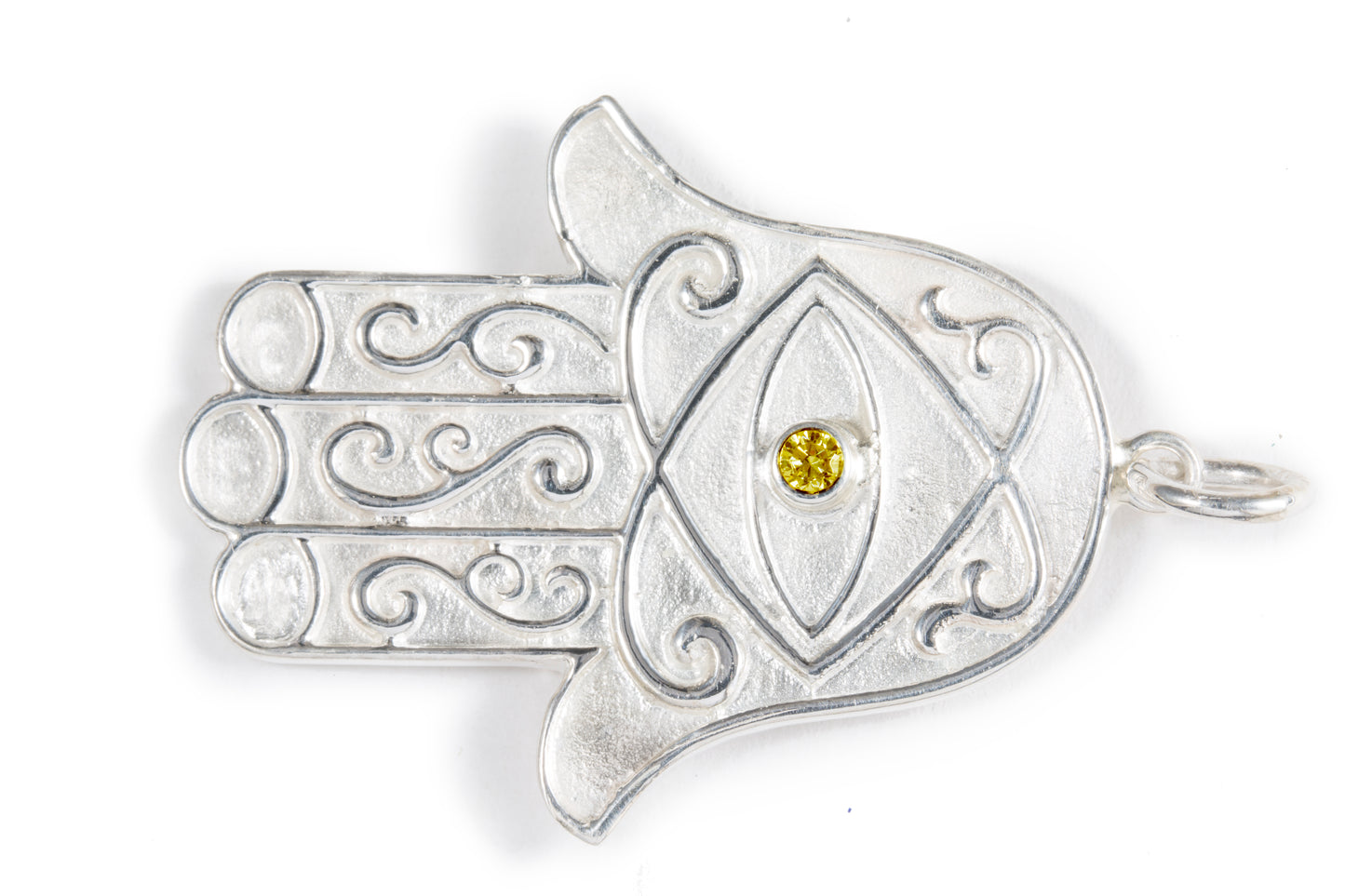 The Hamsa Hand Pendant with Birthstone