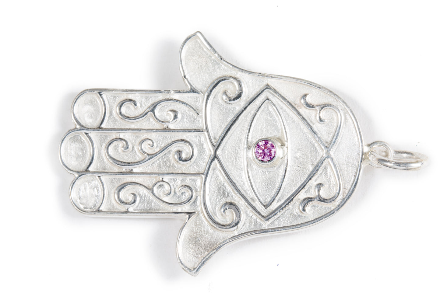 The Hamsa Hand Pendant with Birthstone