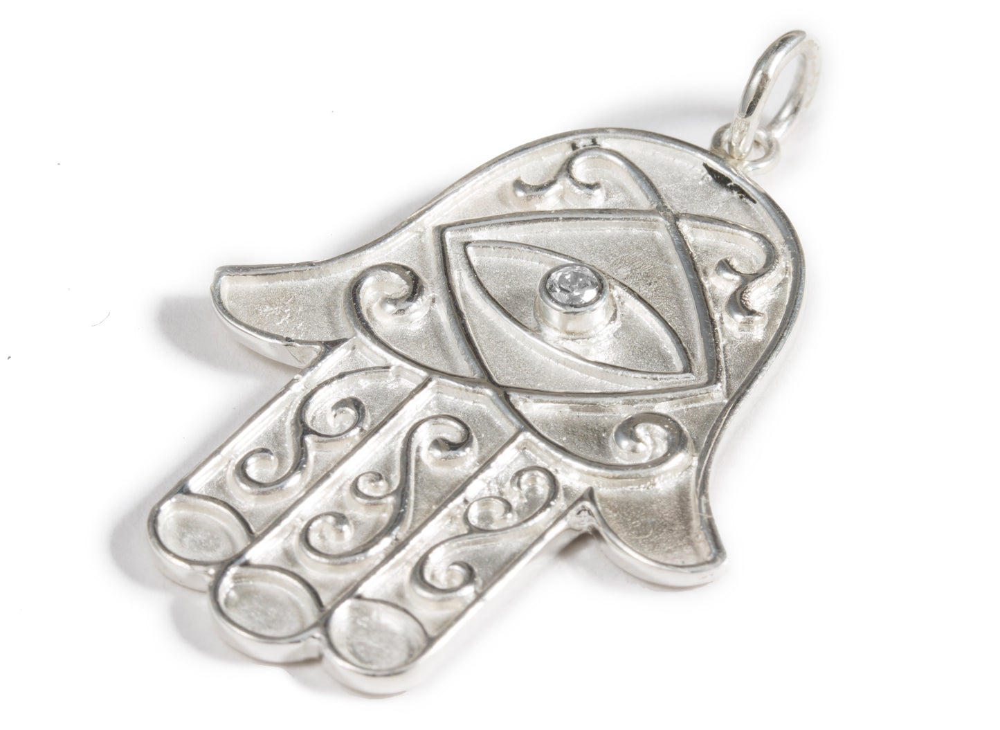 The Hamsa Hand Pendant with Birthstone