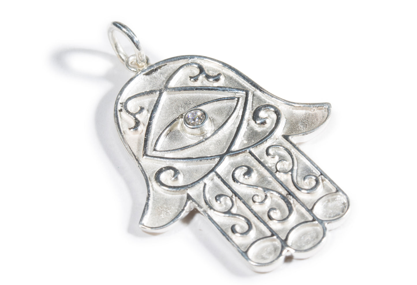 The Hamsa Hand Pendant with Birthstone