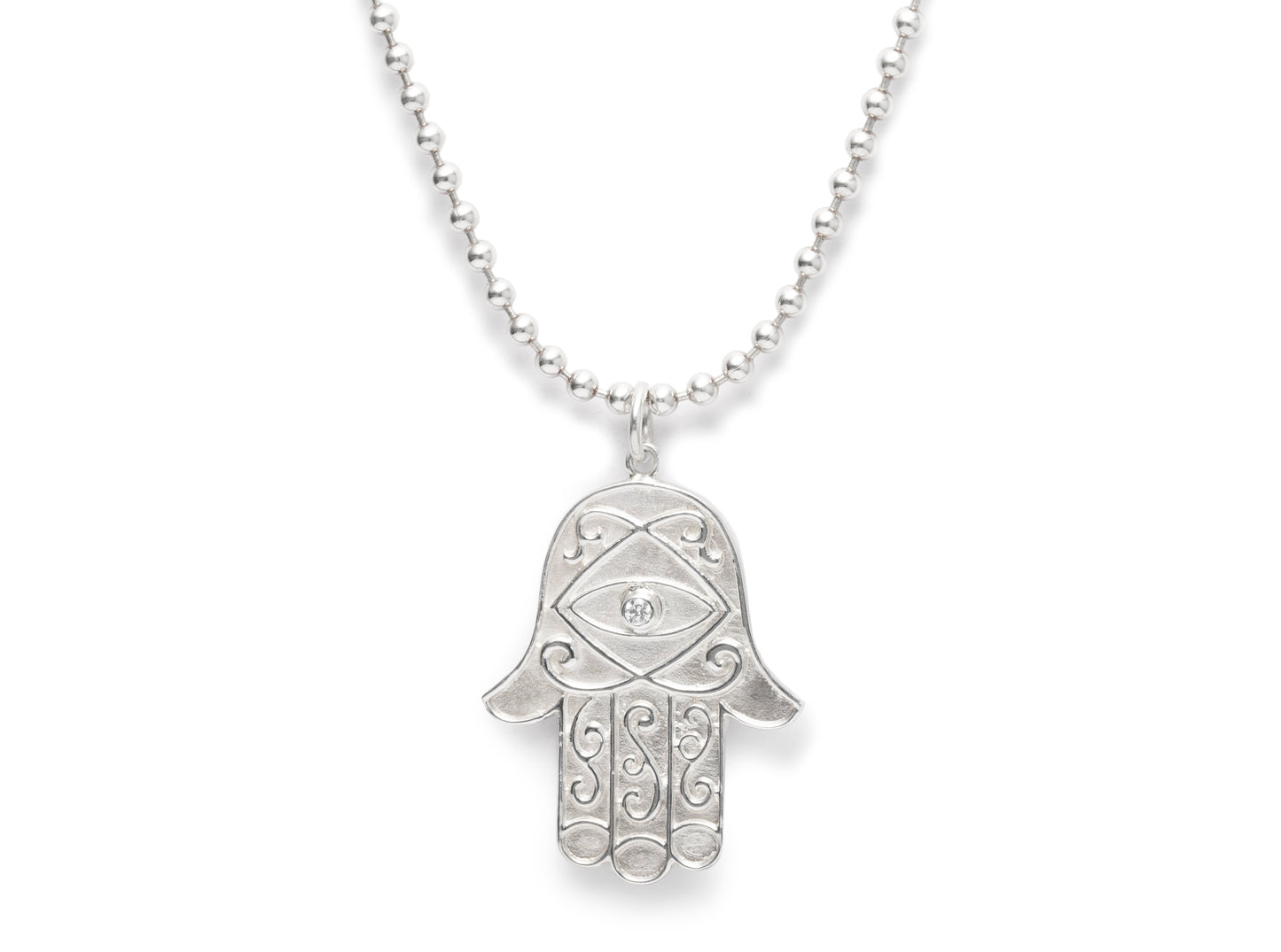 The Hamsa Hand Pendant with Birthstone