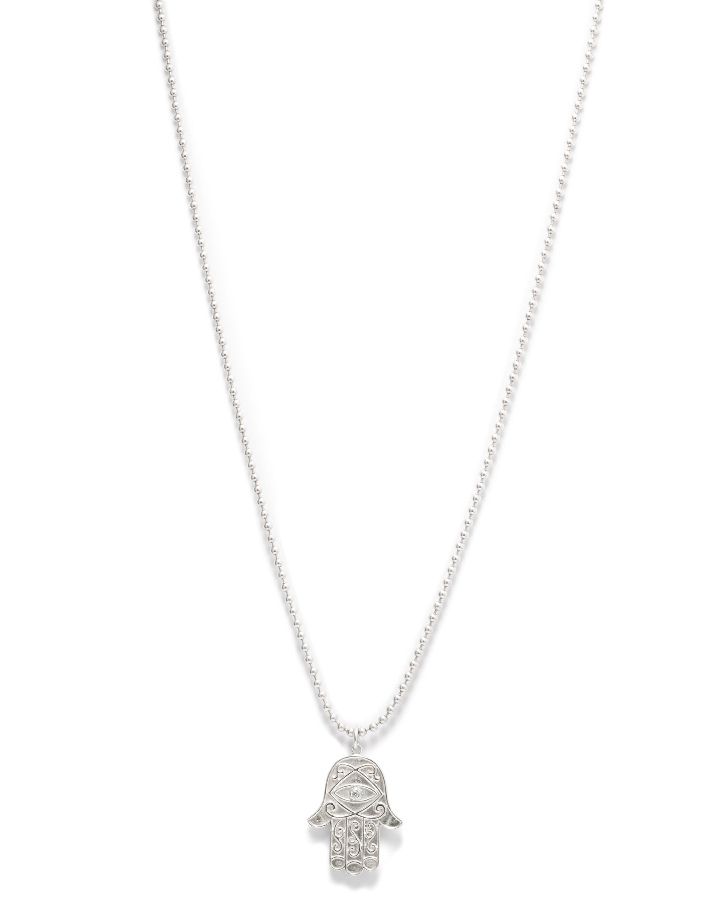 The Hamsa Hand Pendant with Birthstone